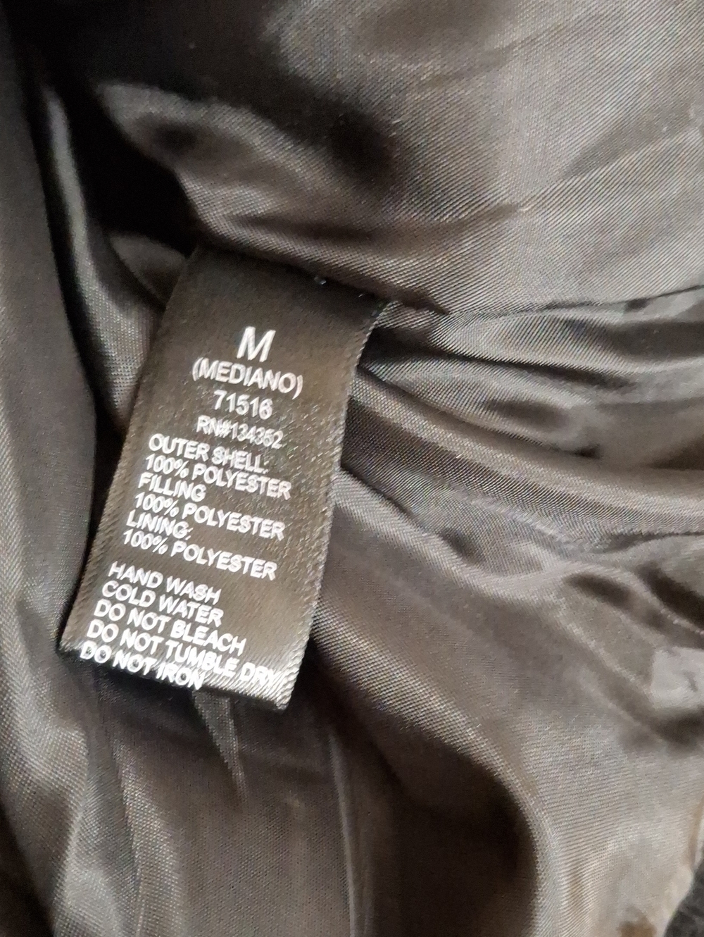 Fashion Nova /Black Puffer Jacket - W Sz Medium - Picture 7 of 7